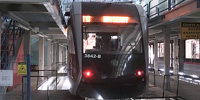 Kayseri'de tramvayların elektrik giderine 