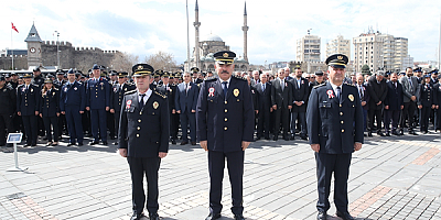Kayseri'de Türk Polis Teşkilatının 178. kuruluş yıl dönümü kutlandı