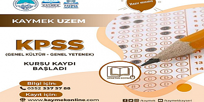 Kayseri'de ücretsiz KPSS kursu kayıtları başladı