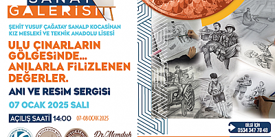 Kayseri'de ‘Ulu Çınarların Gölgesinde Anılarla Filizlenen Değerler’ Anı ve Resim sergisi