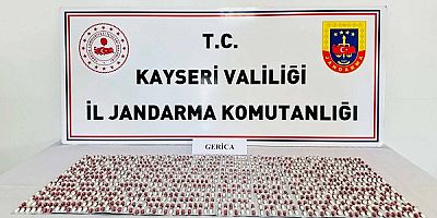 Kayseri'de uyuşturucu operasyonunda 1008 adet sentetik hap ele geçirildi