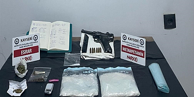 Kayseri'de uyuşturucu operasyonunda 2 kardeş yakalandı