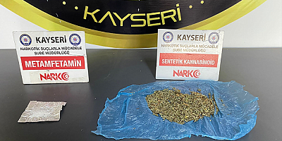Kayseri'de uyuşturucu operasyonunda 2 şüpheli yakalandı