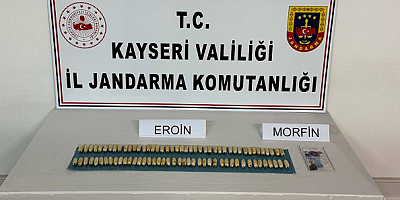 Kayseri'de uyuşturucu operasyonunda 1 kişi yakalandı