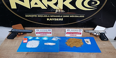 Kayseri'de uyuşturucu operasyonunda baba ve oğlu yakalandı