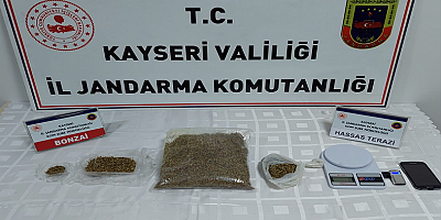 Kayseri'de uyuşturucu operasyonunda bir şüpheli yakalandı
