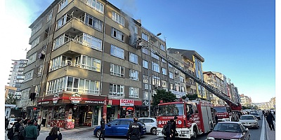 Kayseri'de yabancı uyruklu ailenin evinde çıkan yangın söndürüldü