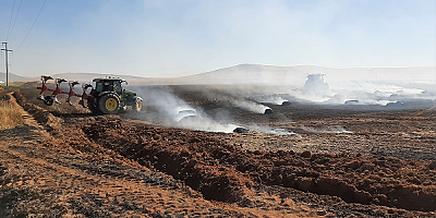 Kayseri'de yaklaşık 450 dönüm tahıl ekili alan yandı