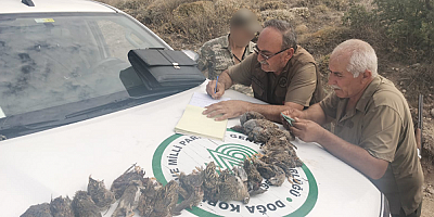 Kayseri'de yasa dışı av yapan 15 kişiye ceza