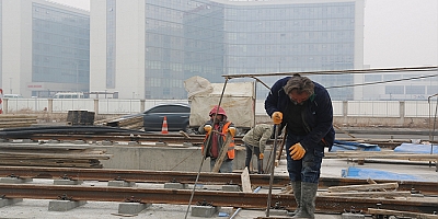 Kayseri'de yeni raylı sistem hatlarında hummalı çalışmalar sürüyor