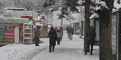 Kayseri'de yoğun kar yağışı etkili oluyor