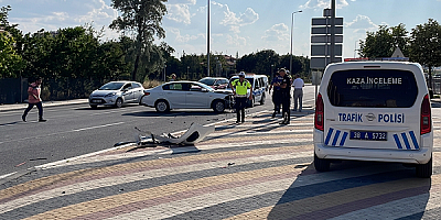 Kayseri'deki trafik kazasında 2 polis memuru yaralandı
