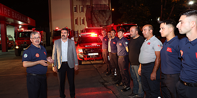 Kayseri İtfaiyesi'nden Mersin'e 5 Araç, 15 Personel İle Destek