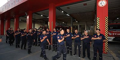 Kayseri itfayesi Kırşehir'deki yangına müdahale için yola çıktı