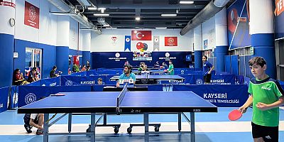 Kayseri Ligi 1. Etap Yıldızlar-Gençler Masa Tenisi Müsabakaları Başladı