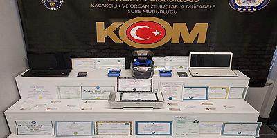 Kayseri merkezli sahte belge operasyonunda 2 zanlı yakalandı