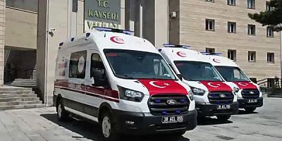 Kayseri’nin Acil Sağlık Hizmetleri Filosuna 3 Yeni Ambulans Daha Katıldı