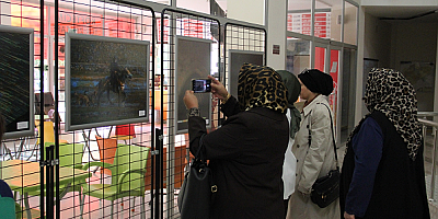 Kayseri'nin doğal ve kültürel mirası ebru sanatıyla buluştu