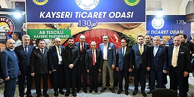 Kayseri Pastırması'nın Avrupa zaferi YÖREX'te plaketle taçlandı