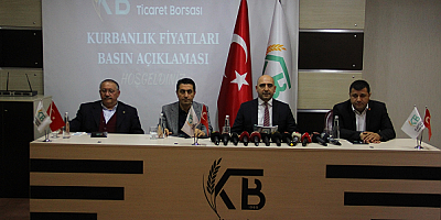 Kayseri Ticaret Borsası kurbanlık tavsiye fiyatlarını açıkladı