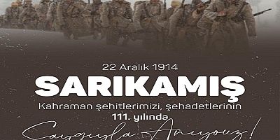 Kayseri Valisi Gökmen Çiçek'ten Sarıkamış Harekâtı'nın yıl...