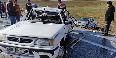 Kazazedelere yardım etmek için duran otomobile, arkadan gelen araçlar çarptı :1 ölü 8 yaralı