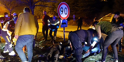 Kırıkkale'de zincirleme trafik kazasında 5 kişi yaralandı