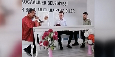 Kızının nikahını kıyan belediye başkanı heyecandan damadın ismini unuttu