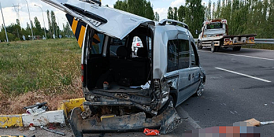 Konya'daki trafik kazasında 1 kişi hayatını kaybetti