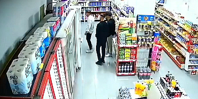 Marketten şampuan hırsızlığını güvenlik kamerası kaydetti
