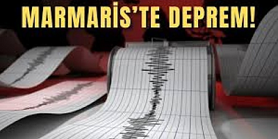 Marmaris'te 4,4 büyüklüğünde deprem
