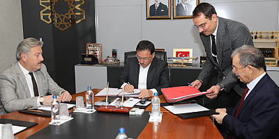 Melikgazi'ye yapılacak merkez için imzalar atıldı