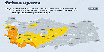  Meteoroloji'den kuvvetli yağış ve fırtına uyarısı
