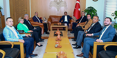 MHP'li heyetten Vali Çiçek ve  İl Emniyet Müdürü Karabörk'e ziyaret