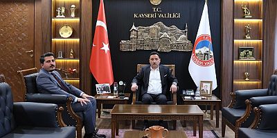 Mimarlar Odası Şube Başkanı Murtaza Er'den Vali Çiçek'e  ziyaret