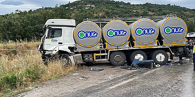 Minibüs ile kamyon çarpıştı, 8 kişi hayatını kaybetti, 10 kişi yaralandı