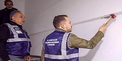 Mustafa Yalçın hasar tespit çalışmalarına katıldı