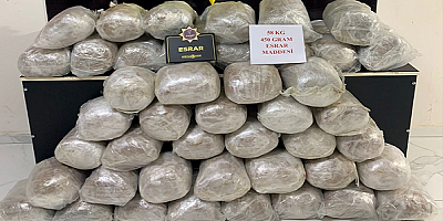 Niğde'de bir tırda 58 kilo 450 gram esrar ele geçirildi
