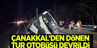 Öğrencileri taşıyan tur otobüsü devrildi 3 kişi öldü