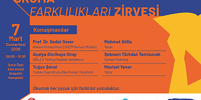 Okuma Farklılıkları Zirvesi 7 Mart’ta İzmir’de Gerçekleşiyor!