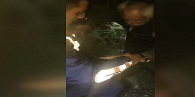 Ormanda kaybolan yaşlı adam kendisini bulan jandarmaya teşekkür etti