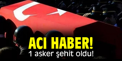 Pençe-Kilit Harekatı bölgesinde bir asker şehit oldu