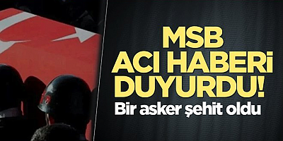Pençe-Kilit Harekatı bölgesinde bir asker şehit oldu