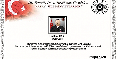  Pençe-Kilit Harekatı bölgesinde yaralanan asker şehit oldu