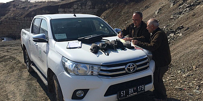 Pınarbaşı ilçesinde sakar meke avlayan 2 kişiye 5 bin 800 lira para cezası