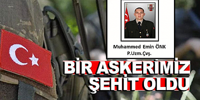 Piyade Uzman Çavuş Muhammed Emin Önk tedavi gördüğü hastanede şehit oldu