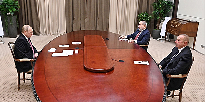 Putin, Aliyev ve Paşinyan, Soçi’de bir araya geldi