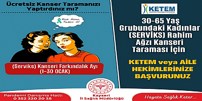 Rahim ağzı kanserinde erken tanı uyarısı