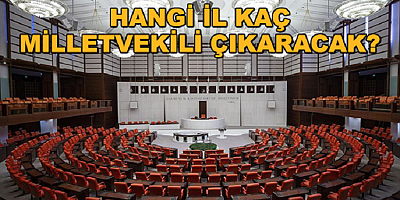 Resmi Gazete'de yayımlandı. Hangi il kaç milletvekili çıkaracak
