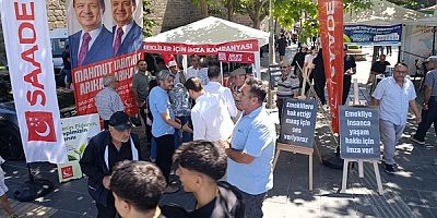 Saadet Partisi Melikgazi İlçe Başkanlığı’ndan Emekliler İçin İmza Kampanyası